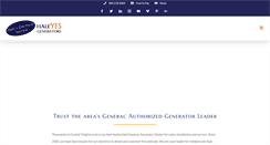 Desktop Screenshot of haleyesgenerators.com